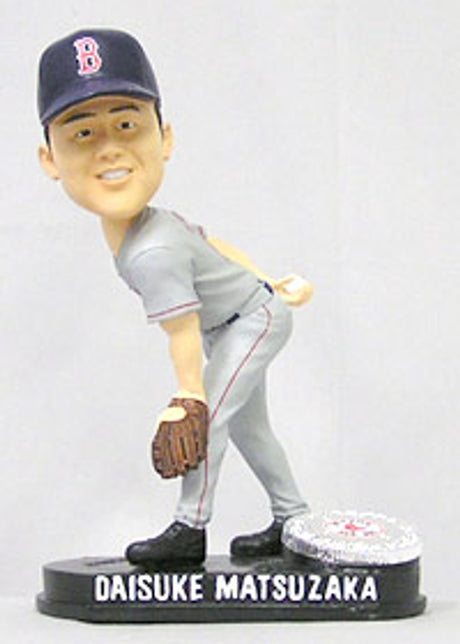 Forever Collectibles Boston Red Sox Daisuke Matsuzaka Blatinum Bobblehead Road Fan Gear MLB Boston Red Sox