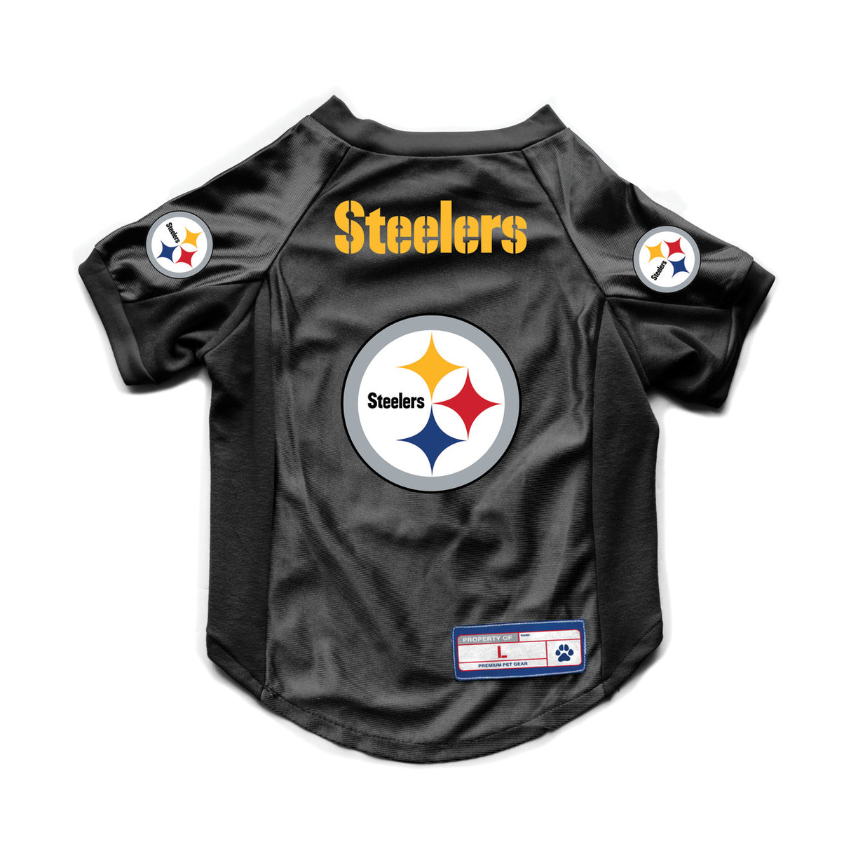 Little Earth Pittsburgh Steelers Stretch Pet Jersey Size Medium Fan Gear NFL Pittsburgh Steelers
