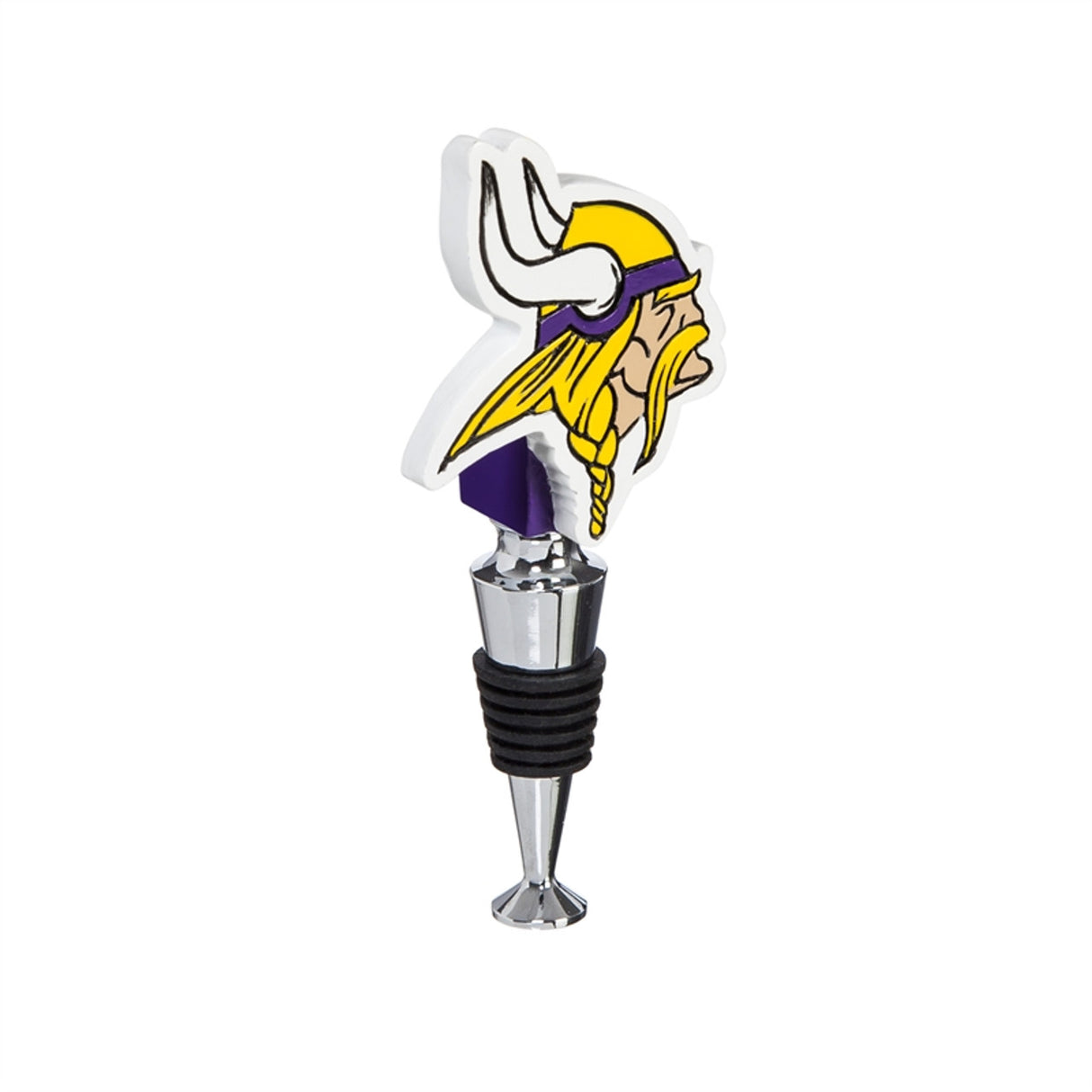 EVERGREEN Minnesota Vikings Logo Wine Bottle Stopper - Special Order Fan Gear NFL Minnesota Vikings