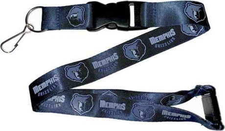 Aminco Memphis Grizzlies Dark Blue Lanyard - Special Order Fan Gear NBA Memphis Grizzlies