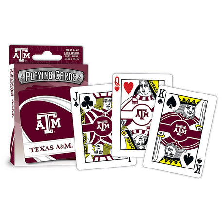 Masterpieces Puzzle Company Texas A&M Aggies Logo Playing Cards Fan Gear NCAA Texas A&M Aggies