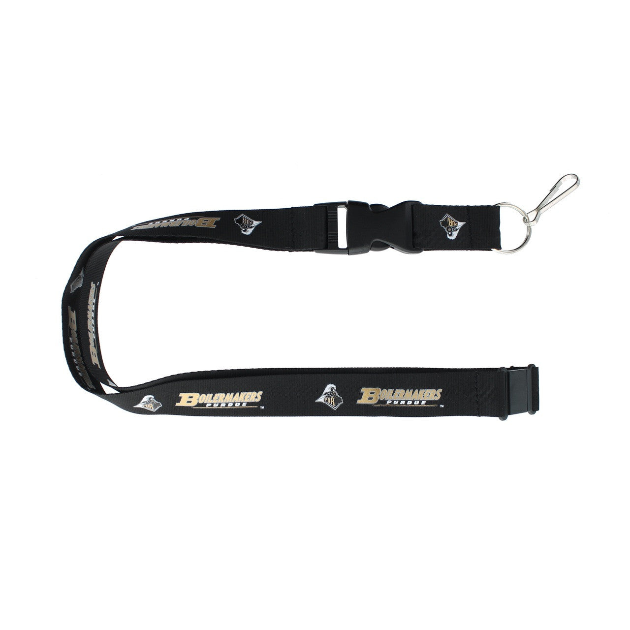 Aminco Purdue Boilermakers Black Lanyard Fan Gear NCAA Purdue Boilermakers