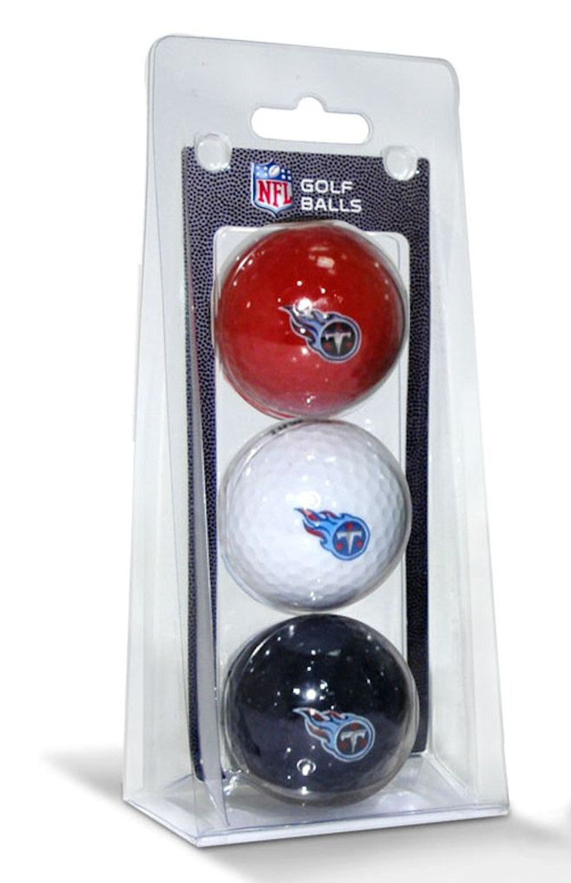 Team Golf Tennessee Titans 3 Pack of Golf Balls - Special Order Fan Gear NFL Tennessee Titans