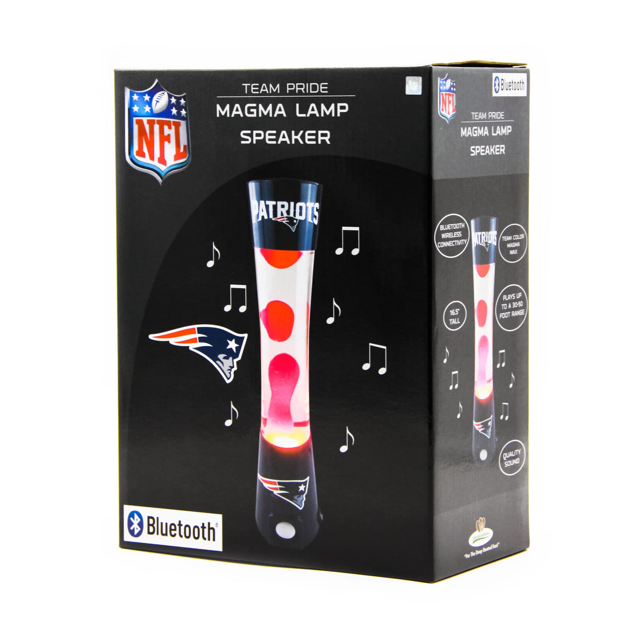 Sporticulture New England Patriots Bluetooth Speaker Magma Lamp Fan Gear NFL New England Patriots