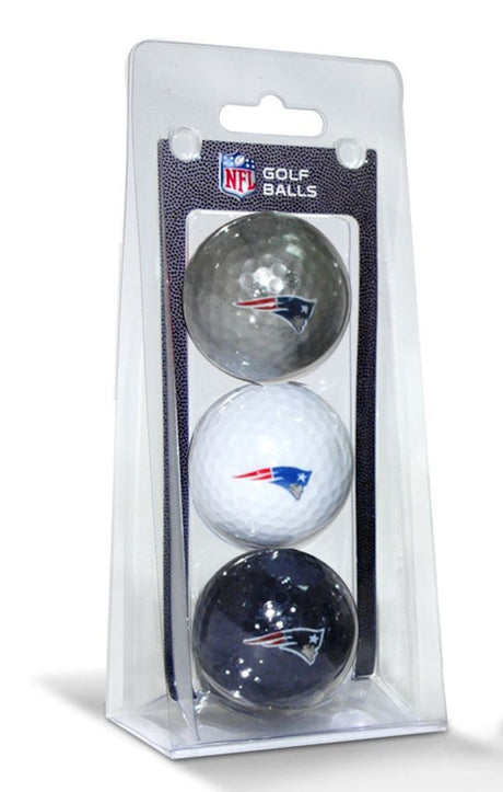 Team Golf New England Patriots 3 Pack of Golf Balls Fan Gear NFL New England Patriots
