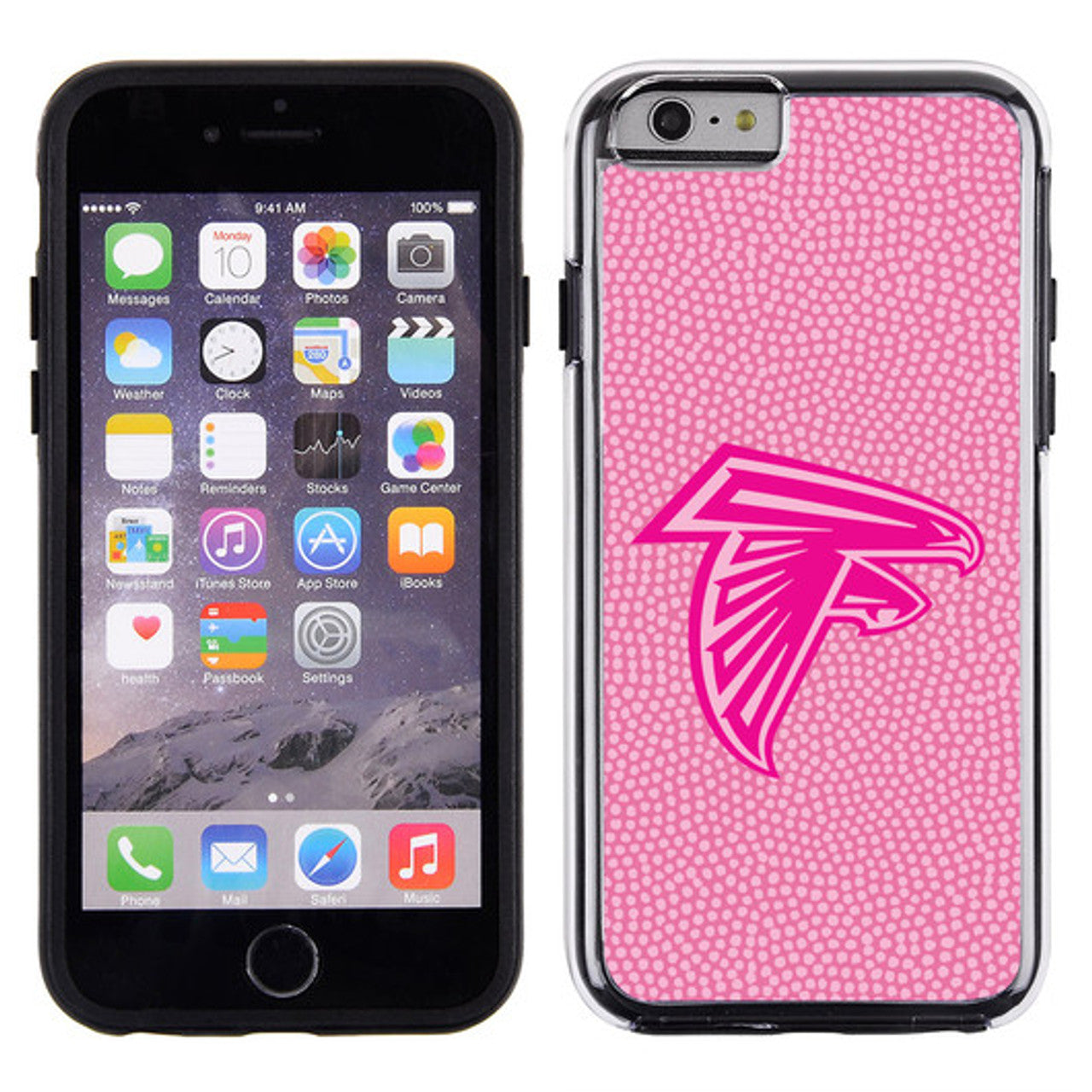 Gamewear Atlanta Falcons Pink Football Pebble Grain Feel iPhone 6 Phone Case Fan Gear NFL Atlanta Falcons