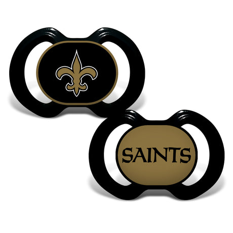 Masterpieces Puzzle Company New Orleans Saints Alternate 2 Pack Pacifier Fan Gear NFL New Orleans Saints