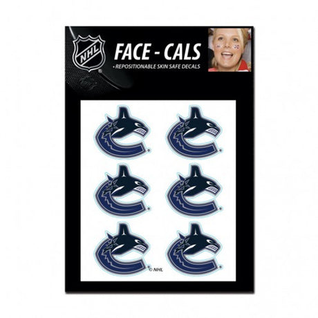 Wincraft Vancouver Canucks Tattoo Face Cals - Special Order Fan Gear NHL Vancouver Canucks