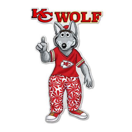 Rico Industries Kansas City Chiefs Pennant Shape Cut Mascot Design Fan Gear NFL Kansas City Chiefs