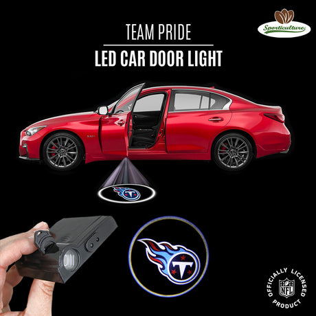 Sporticulture Tennessee Titans LED Car Door Light Fan Gear NFL Tennessee Titans