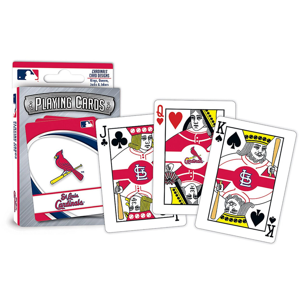 Masterpieces Puzzle Company St. Louis Cardinals Logo Playing Cards Fan Gear MLB St. Louis Cardinals