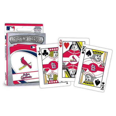 Masterpieces Puzzle Company St. Louis Cardinals Logo Playing Cards Fan Gear MLB St. Louis Cardinals