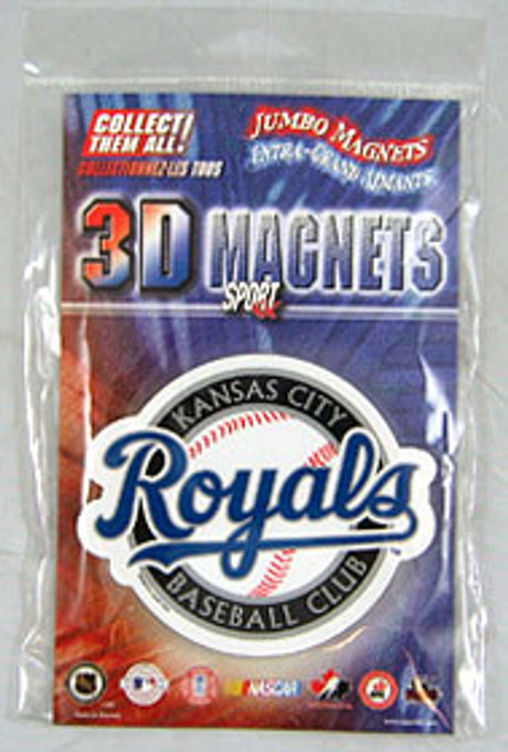Sportfx International Kansas City Royals 3D Jumbo Magnet Fan Gear MLB Kansas City Royals
