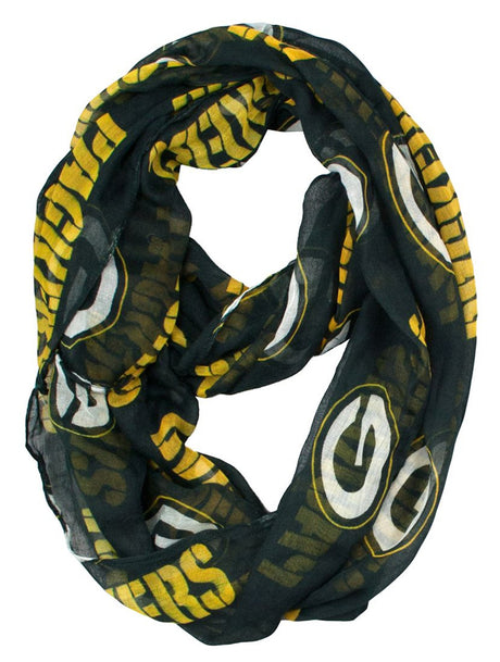 Little Earth Green Bay Packers Infinity Scarf Fan Gear NFL Green Bay Packers
