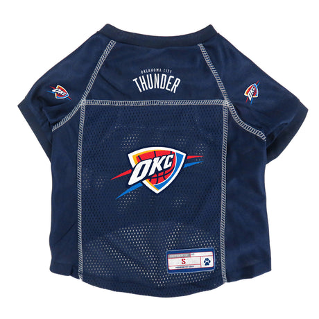 Little Earth Oklahoma City Thunder Stretch Pet Jersey Size Small Fan Gear NBA Oklahoma City Thunder