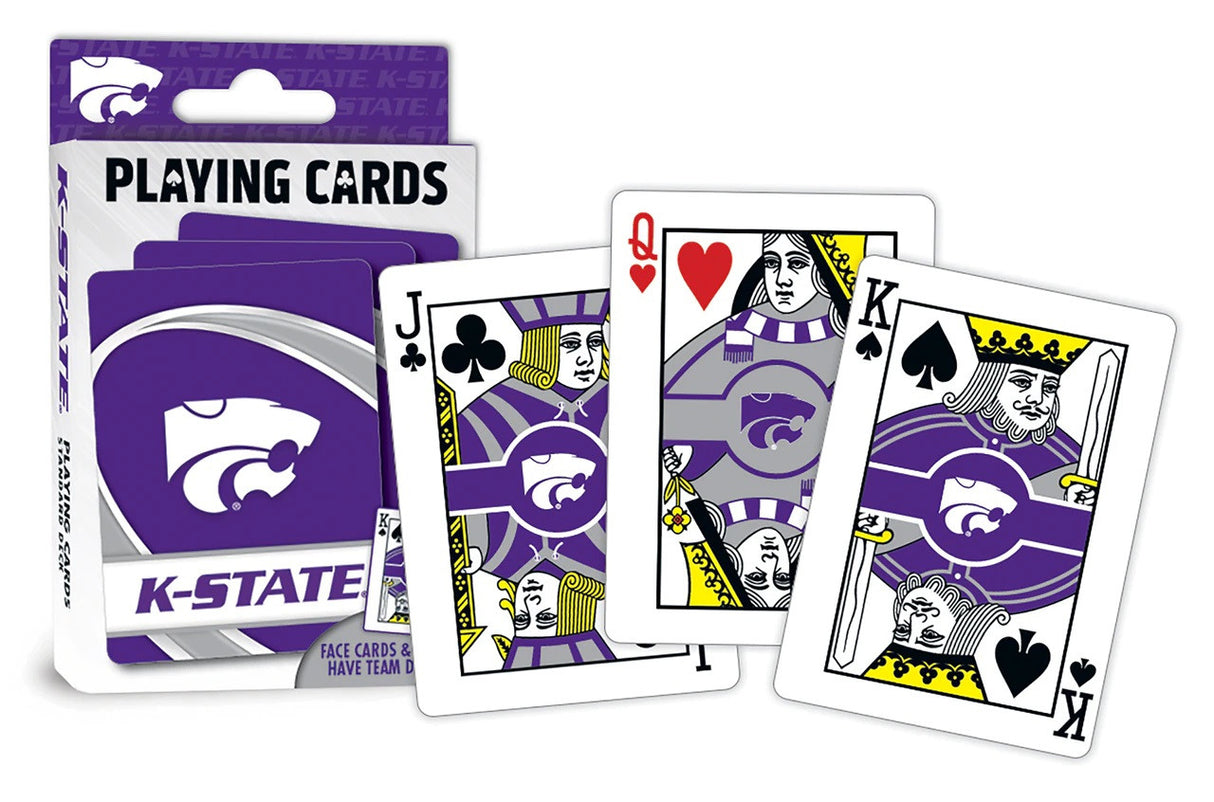 Masterpieces Puzzle Company Kansas State Wildcats Logo Playing Cards Fan Gear NCAA Kansas State Wildcats