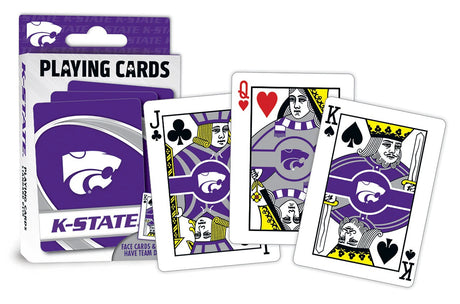 Masterpieces Puzzle Company Kansas State Wildcats Logo Playing Cards Fan Gear NCAA Kansas State Wildcats