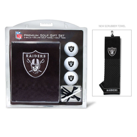 Team Golf Las Vegas Raiders Golf Gift Set with Embroidered Towel Fan Gear NFL Las Vegas Raiders