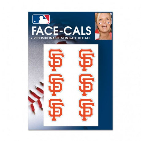 Wincraft San Francisco Giants Tattoo Face Cals Fan Gear MLB San Francisco Giants