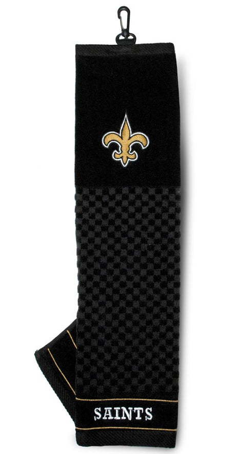 Team Golf New Orleans Saints Embroidered Golf Towel 16"x22" - Special Order Fan Gear NFL New Orleans Saints