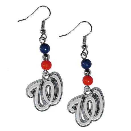 Siskiyou Washington Nationals Dangle Style Earrings Fan Gear MLB Washington Nationals