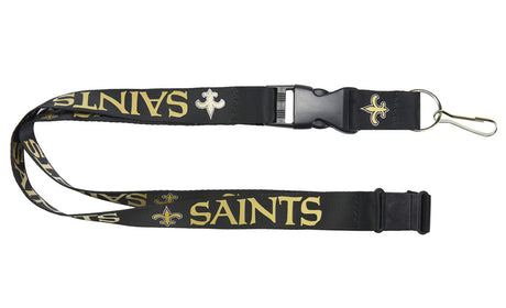 Aminco New Orleans Saints Black Lanyard Fan Gear NFL New Orleans Saints