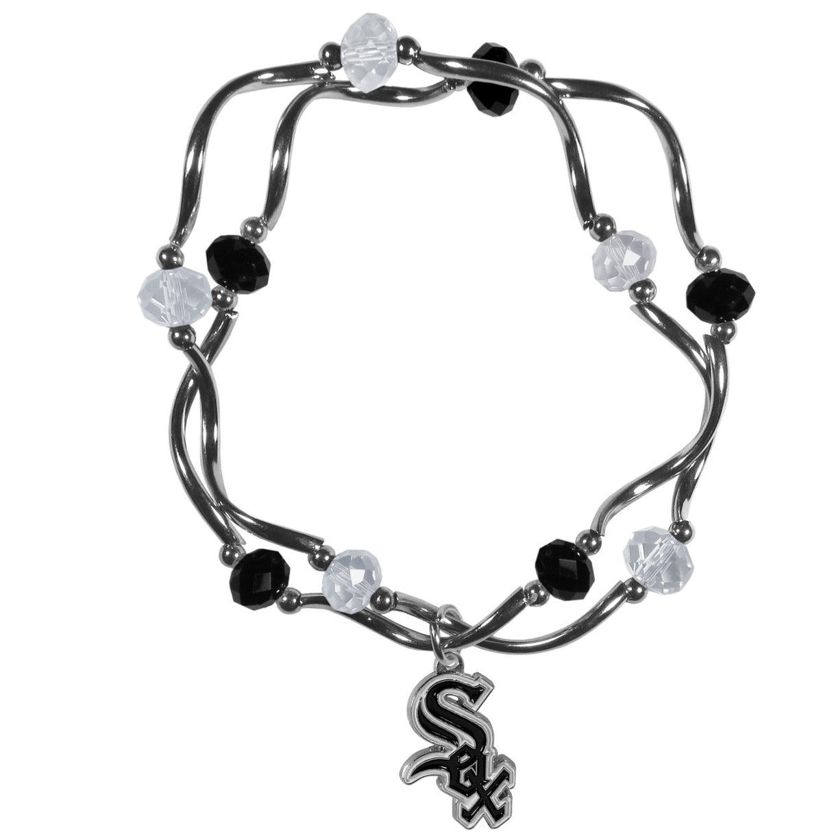 Siskiyou Chicago White Sox Colored Bead Bracelet Fan Gear MLB Chicago White Sox