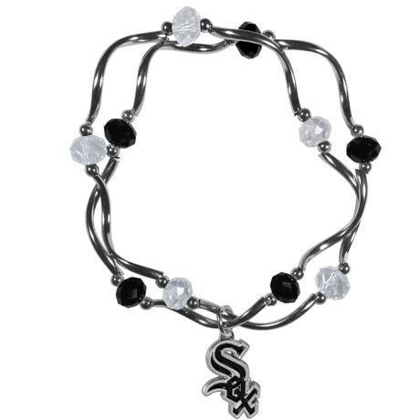 Siskiyou Chicago White Sox Colored Bead Bracelet Fan Gear MLB Chicago White Sox