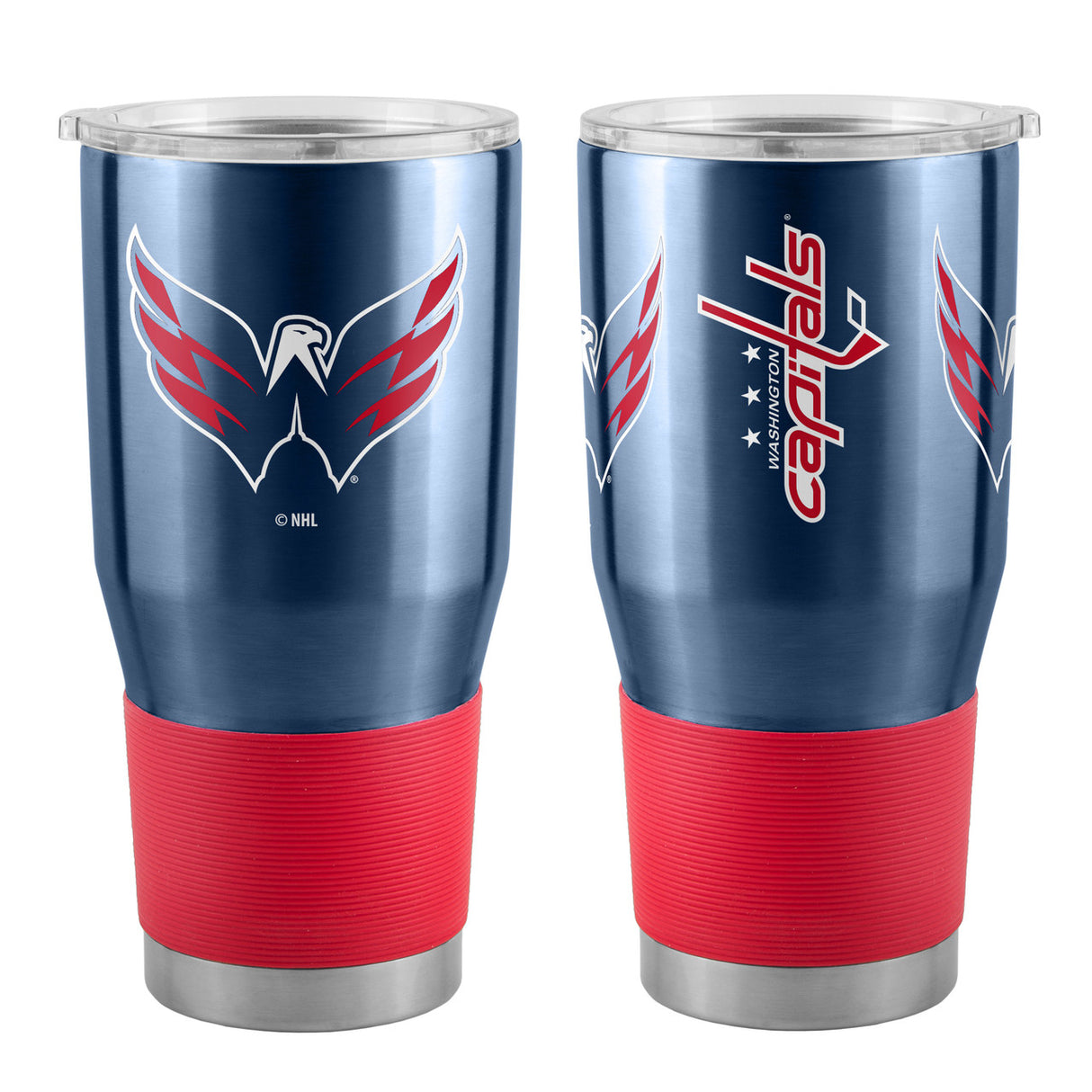 Logo Brands Washington Capitals 30oz Ultra Stainless Steel Travel Tumbler Fan Gear NHL Washington Capitals