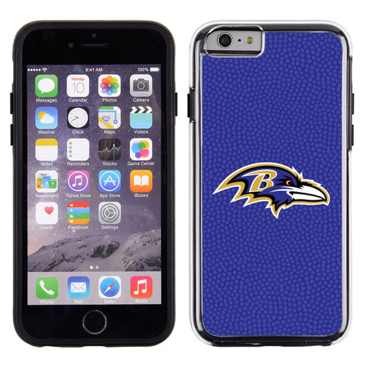 Gamewear Baltimore Ravens Team Color Pebble Grain Feel iPhone 6 Phone Case Fan Gear NFL Baltimore Ravens