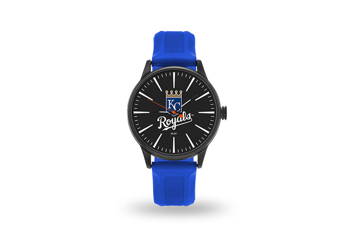 Rico Industries Kansas City Royals Men's Cheer Style Watch with Royal Blue Watch Band Fan Gear MLB Kansas City Royals