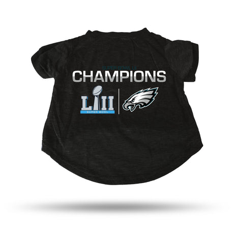 Rico Industries Philadelphia Eagles Super Bowl 52 Champs Pet T-Shirt Size Small Fan Gear NFL Philadelphia Eagles