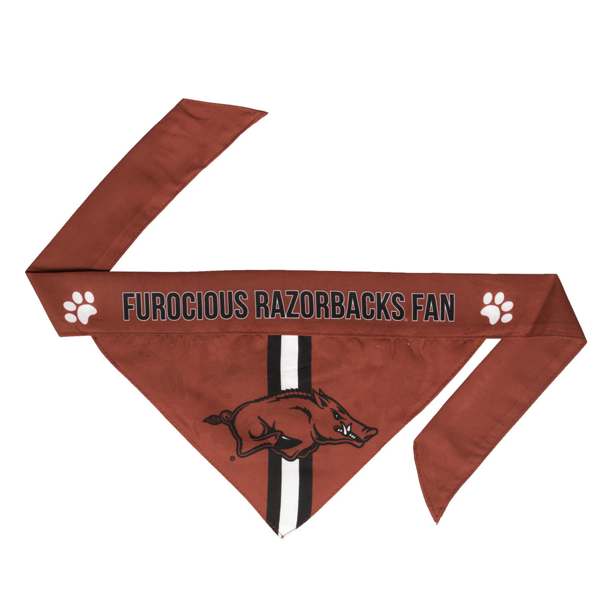 Little Earth Arkansas Razorbacks Pet Bandanna Size Large - Special Order Fan Gear NCAA Arkansas Razorbacks