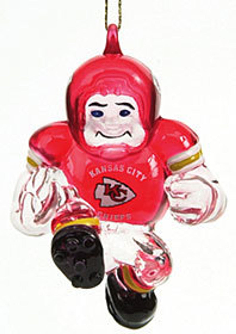 SC Sports Kansas City Chiefs 3 Inch Crystal Halfback Ornament Fan Gear NFL Kansas City Chiefs