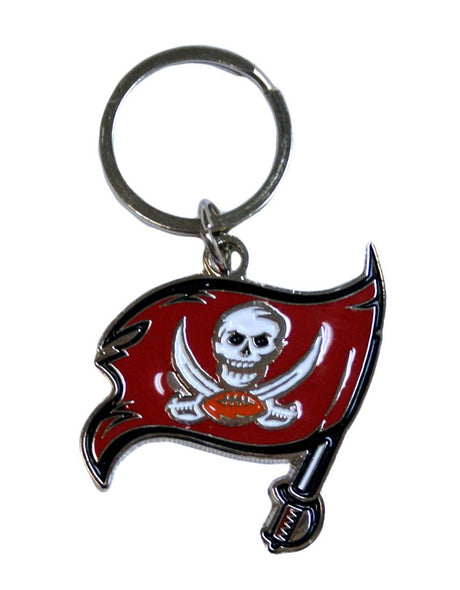 Siskiyou Tampa Bay Buccaneers Logo Chrome Cut Keychain Fan Gear NFL Tampa Bay Buccaneers