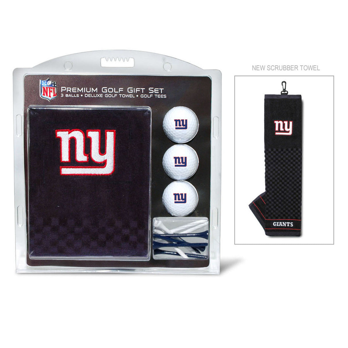 Team Golf New York Giants Golf Gift Set with Embroidered Towel Fan Gear NFL New York Giants