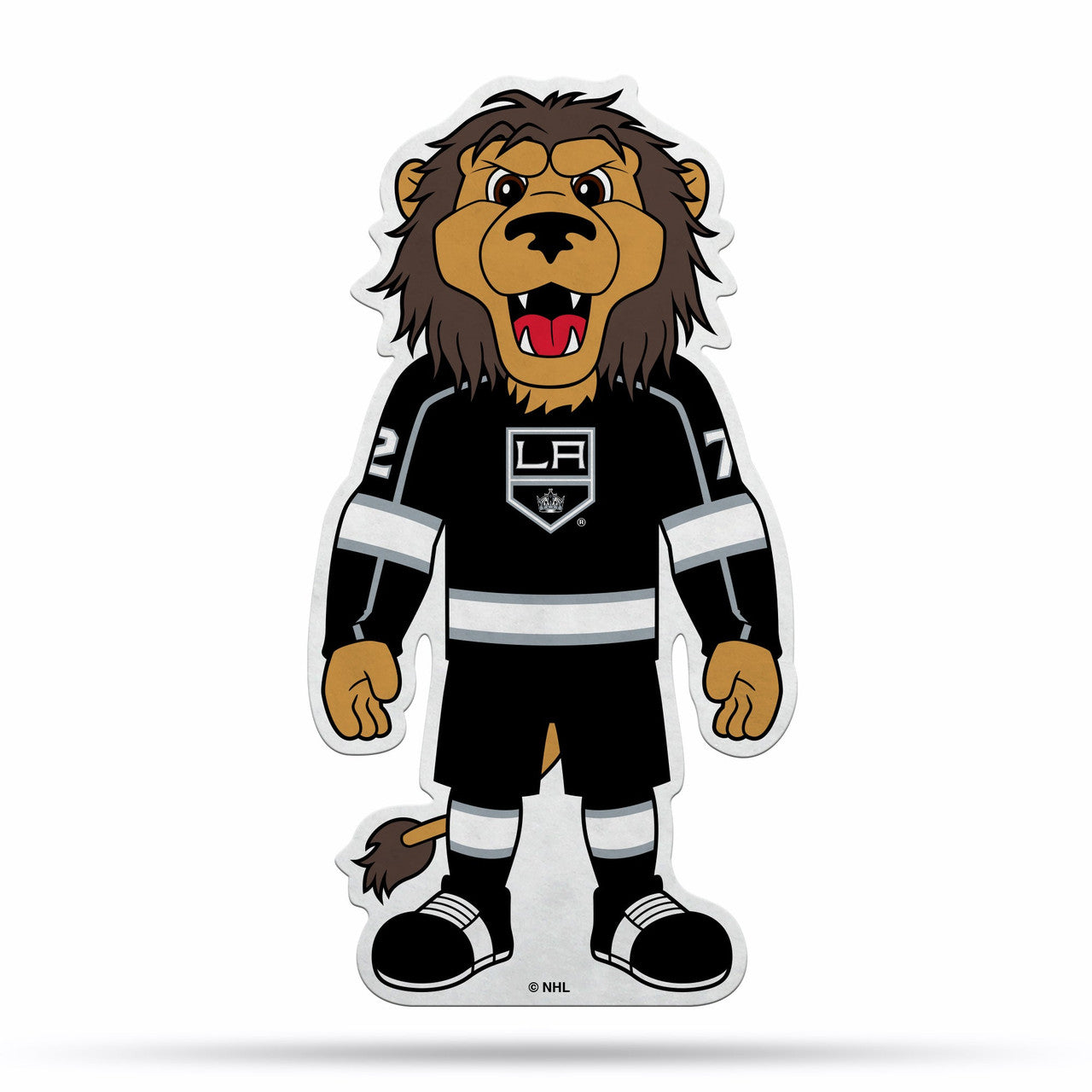 Rico Industries Los Angeles Kings Pennant Shape Cut Mascot Design - Special Order Fan Gear NHL Los Angeles Kings