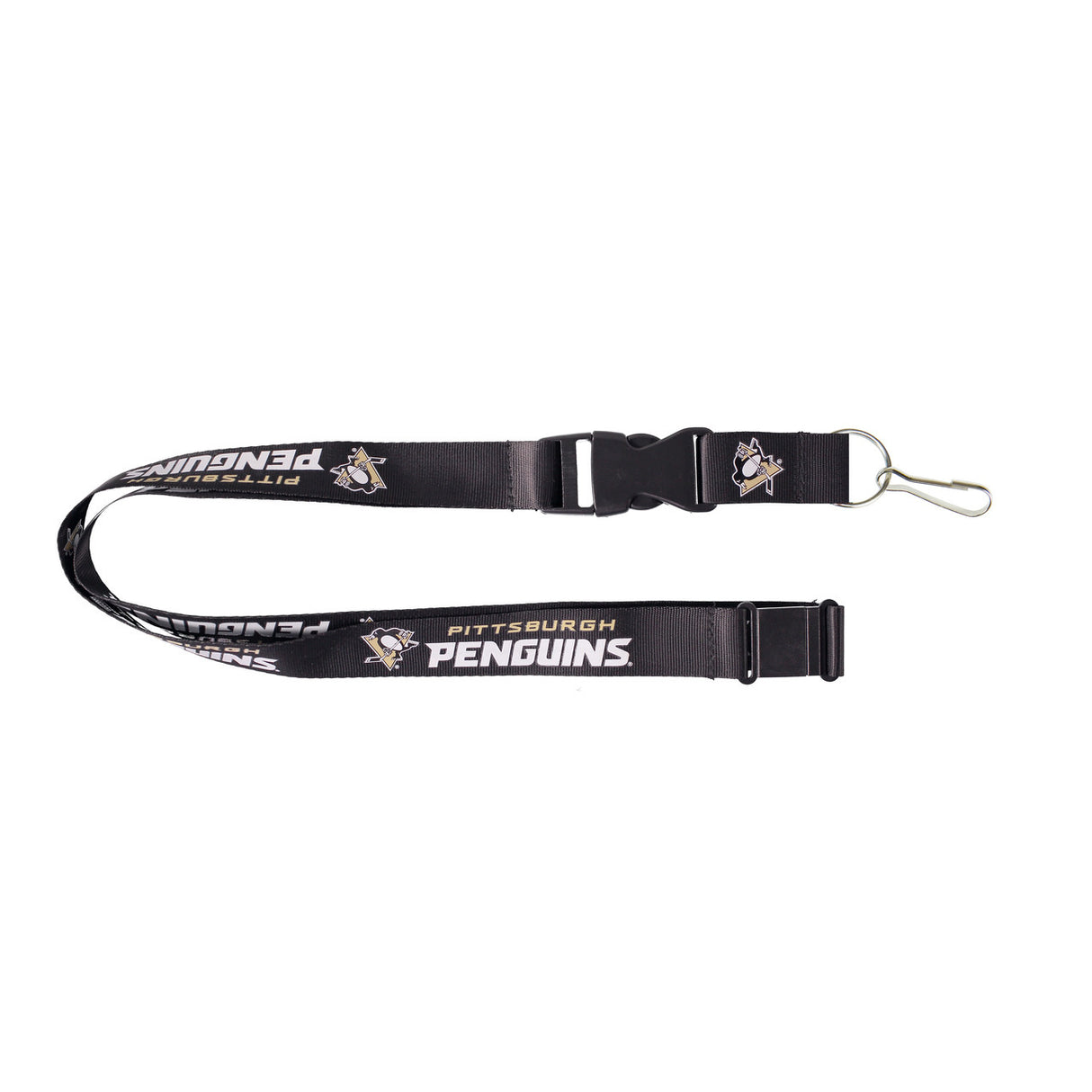 Aminco Pittsburgh Penguins Black Lanyard Fan Gear NHL Pittsburgh Penguins