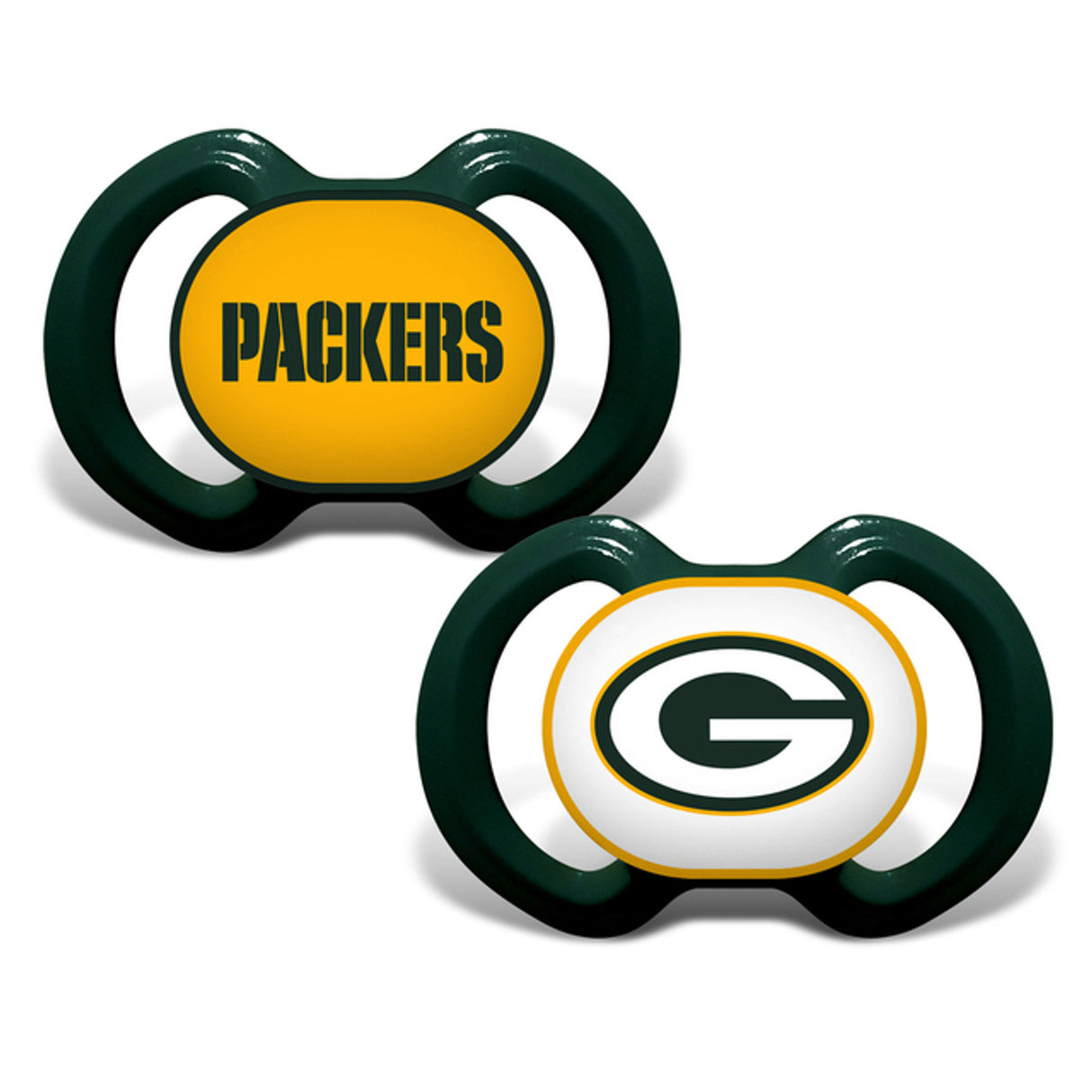 Masterpieces Puzzle Company Green Bay Packers 2 Pack Pacifier Fan Gear NFL Green Bay Packers