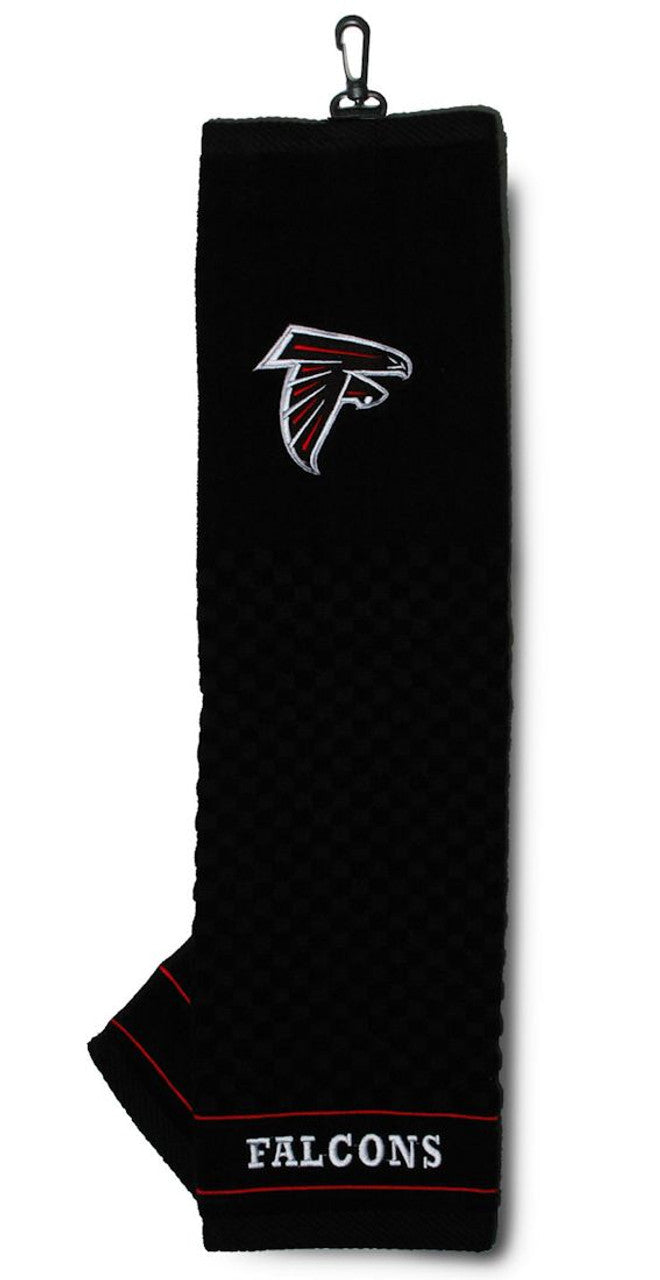 Team Golf Atlanta Falcons Embroidered Golf Towel 16"x22" - Special Order Fan Gear NFL Atlanta Falcons
