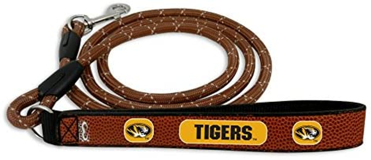 Gamewear Missouri Tigers Leather Frozen Rope Baseball Pet Leash Size Medium Fan Gear NCAA Missouri Tigers