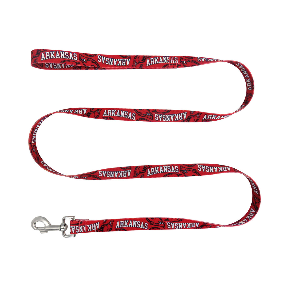 Little Earth Arkansas Razorbacks Pet Leash 1x60 - Special Order Fan Gear NCAA Arkansas Razorbacks