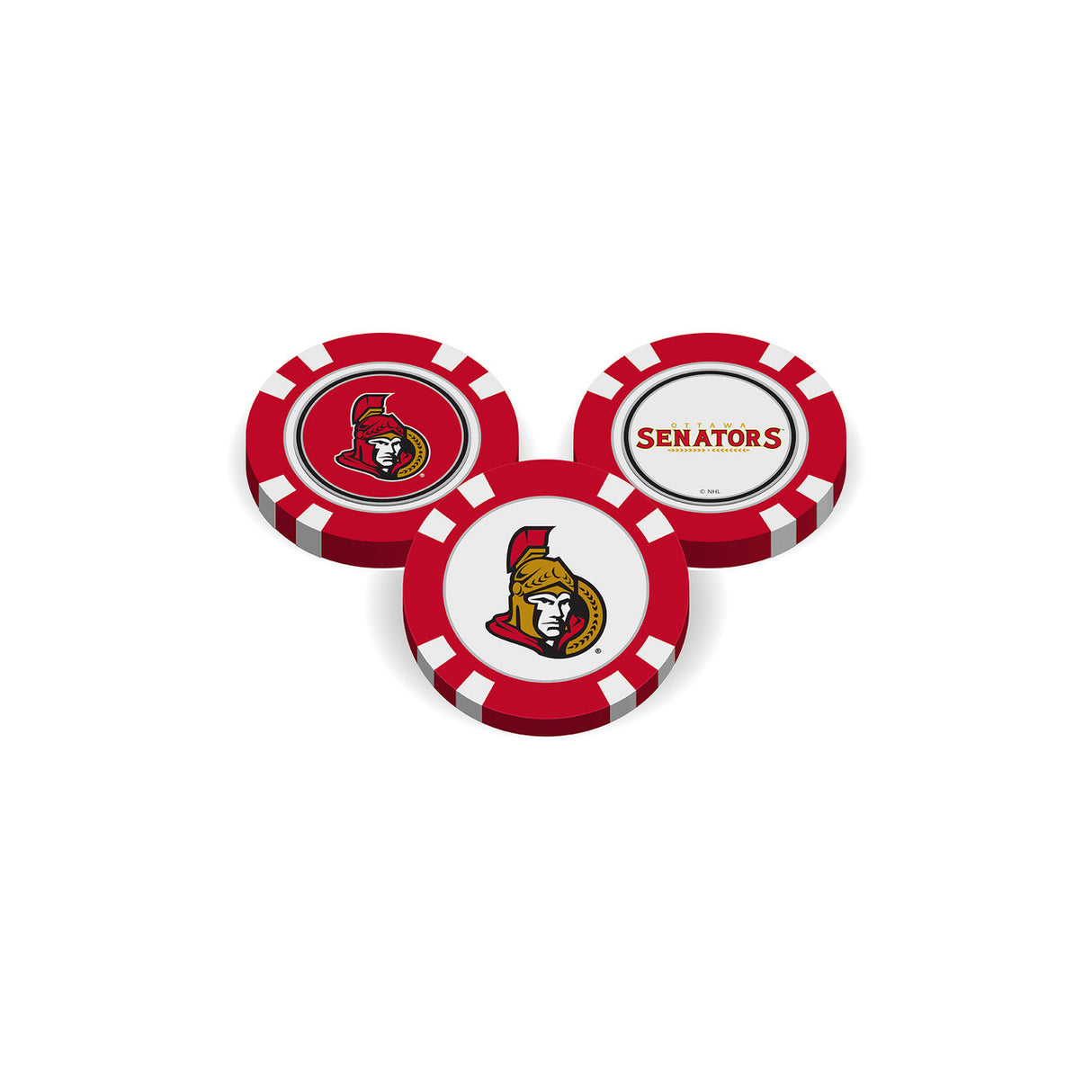 Team Golf Ottawa Senators Golf Chip with Marker Fan Gear NHL Ottawa Senators