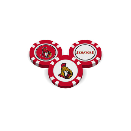 Team Golf Ottawa Senators Golf Chip with Marker Fan Gear NHL Ottawa Senators