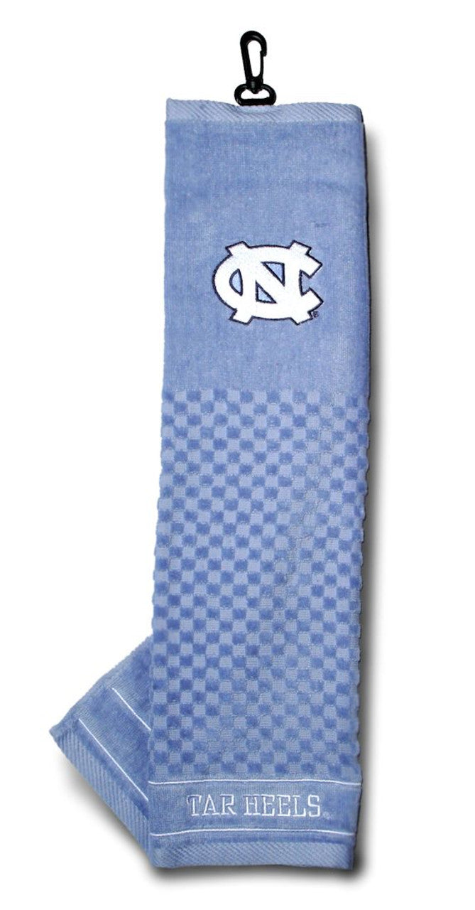 Team Golf North Carolina Tar Heels Embroidered Golf Towel 16"x22" Fan Gear NCAA North Carolina Tar Heels