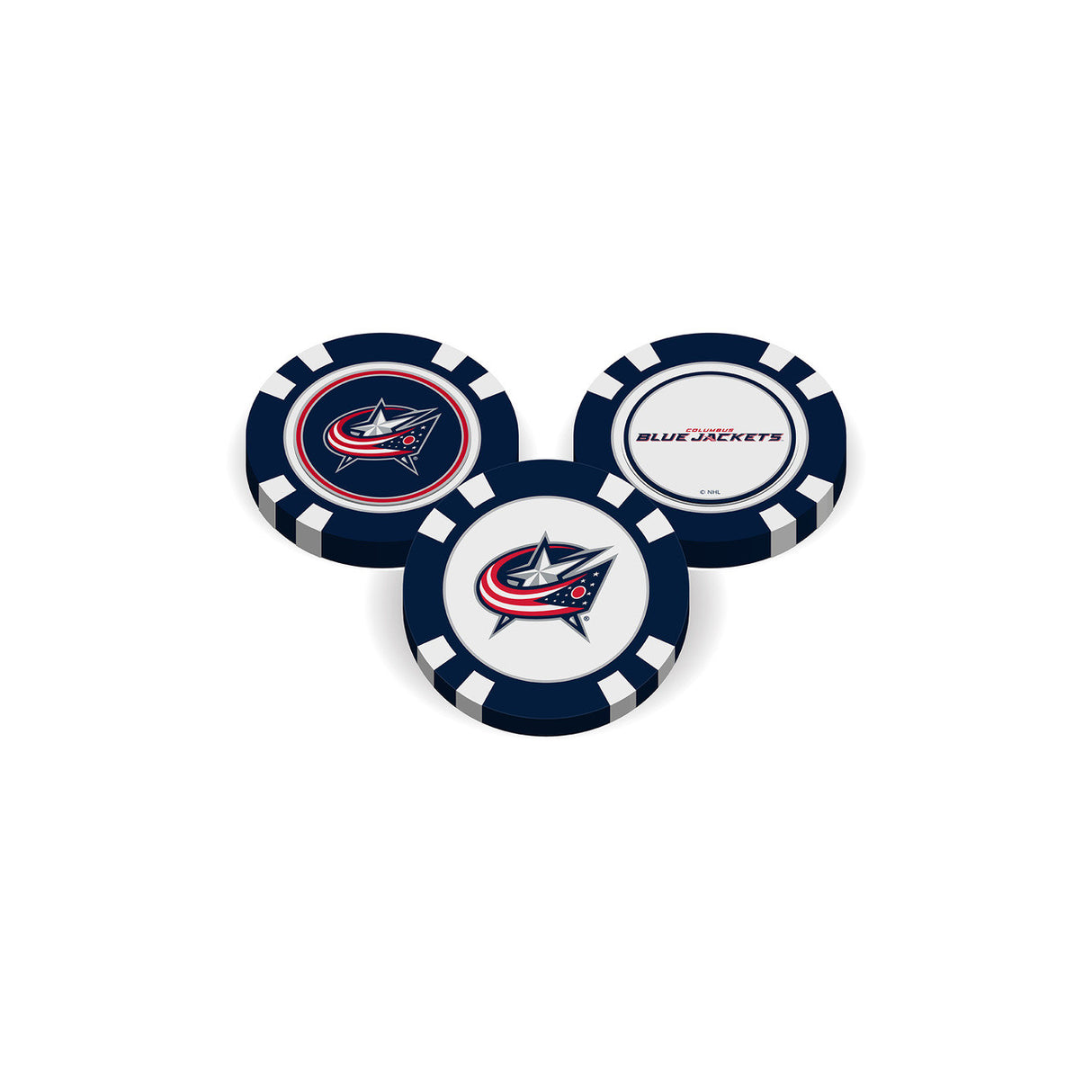 Team Golf Columbus Blue Jackets Golf Chip with Marker Fan Gear NHL Columbus Blue Jackets