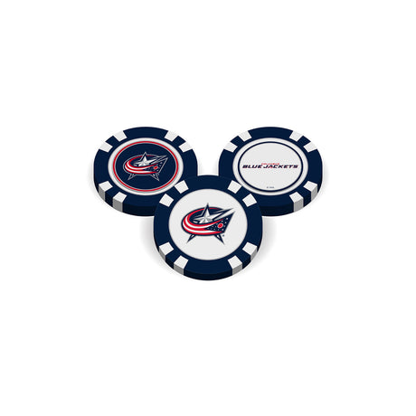 Team Golf Columbus Blue Jackets Golf Chip with Marker Fan Gear NHL Columbus Blue Jackets