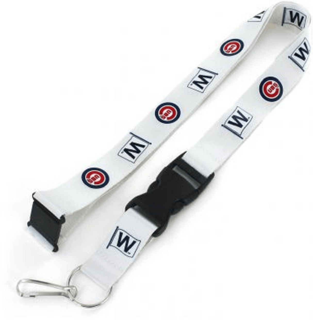 Aminco Chicago Cubs W Design Lanyard Fan Gear MLB Chicago Cubs