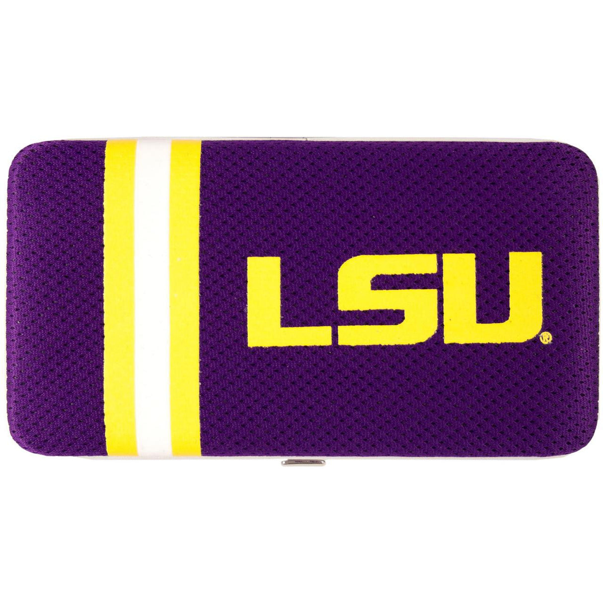 Little Earth LSU Tigers Shell Mesh Wallet 2103 Style Fan Gear NCAA LSU Tigers