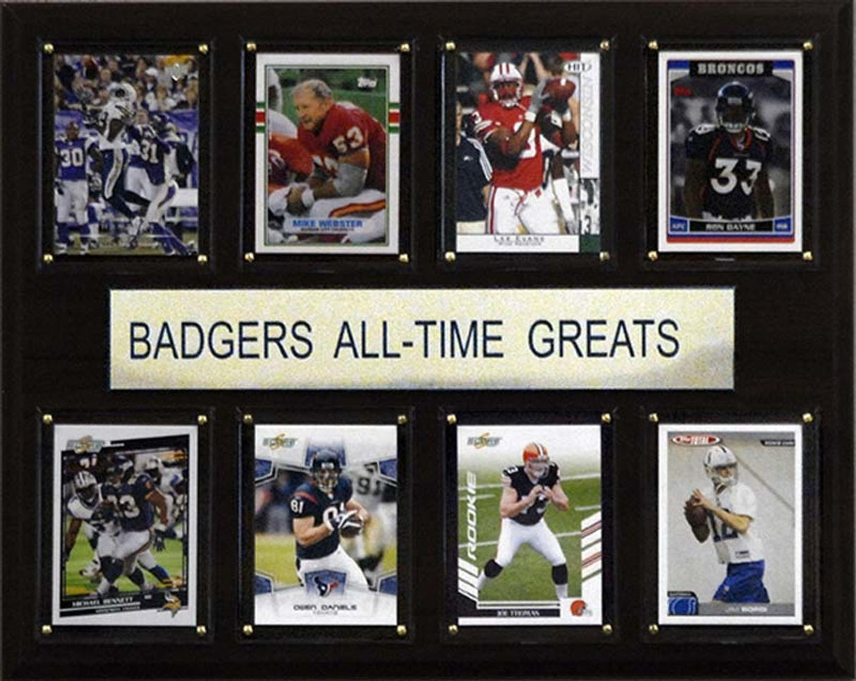 C & I Collectables Wisconsin Badgers All Time Greats Plaque 12x15 Fan Gear NCAA Wisconsin Badgers